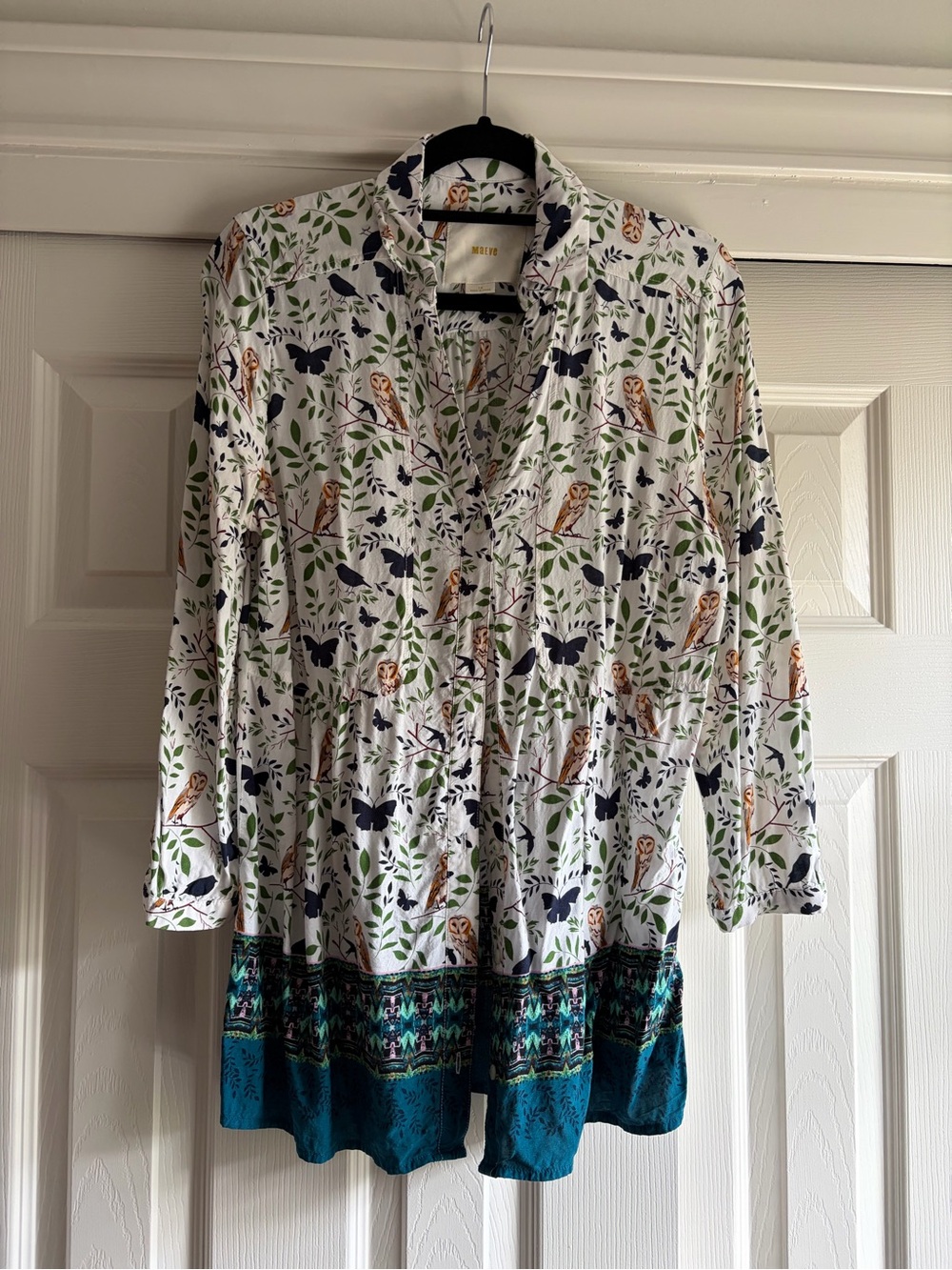 Anthropologie Maeve Owl Bird Blouse